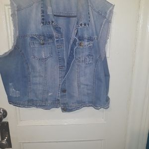 Ashley Stewart Denim Vest